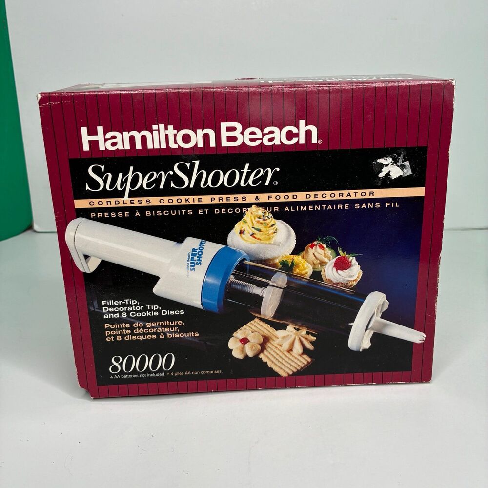 Hamilton Beach The Super Shooter Cordless Cookie Press & Food Decorator 80000